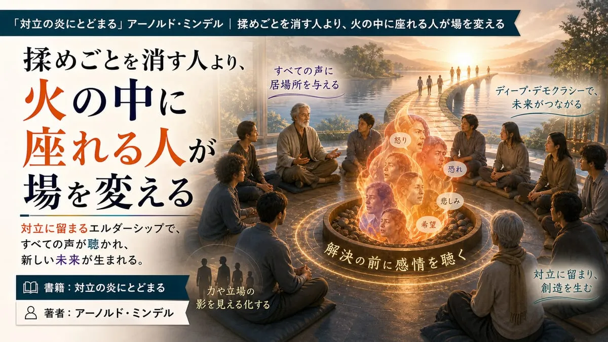 『対立の炎にとどまる』