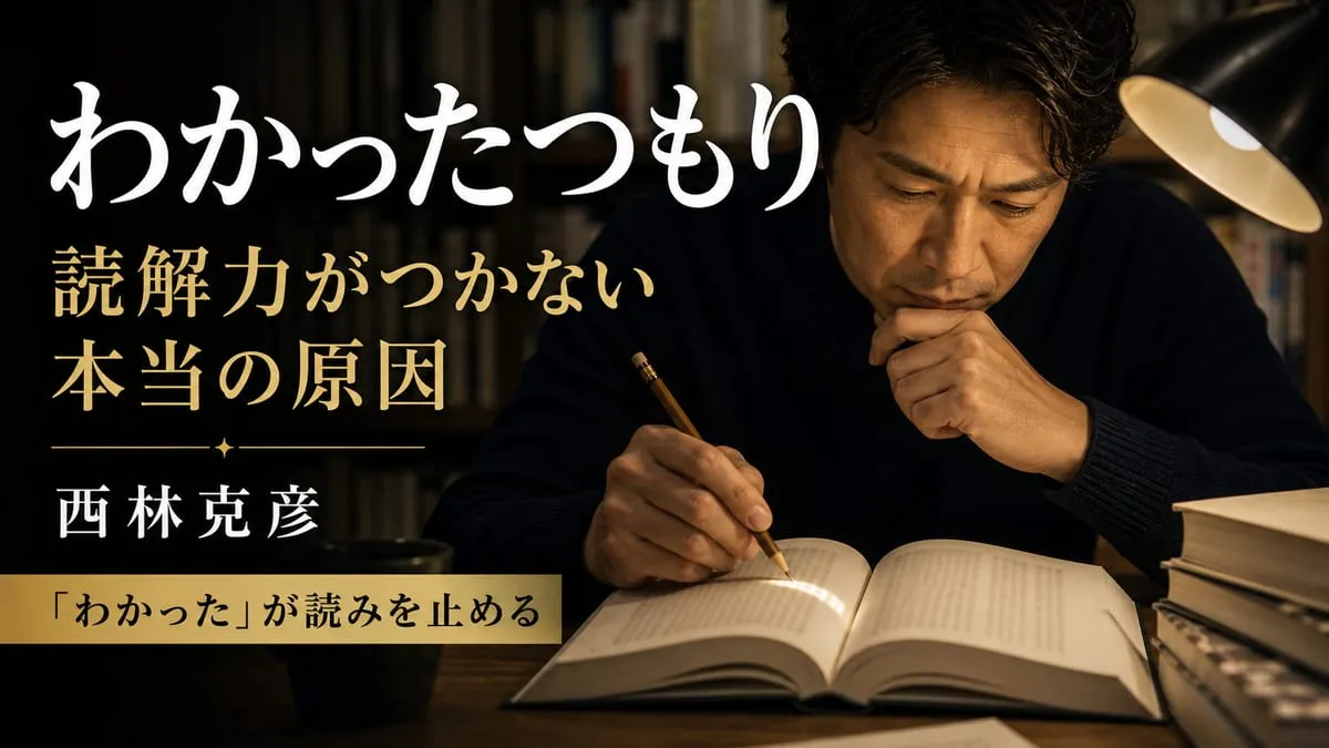 『わかったつもり 読解力がつかない本当の原因』