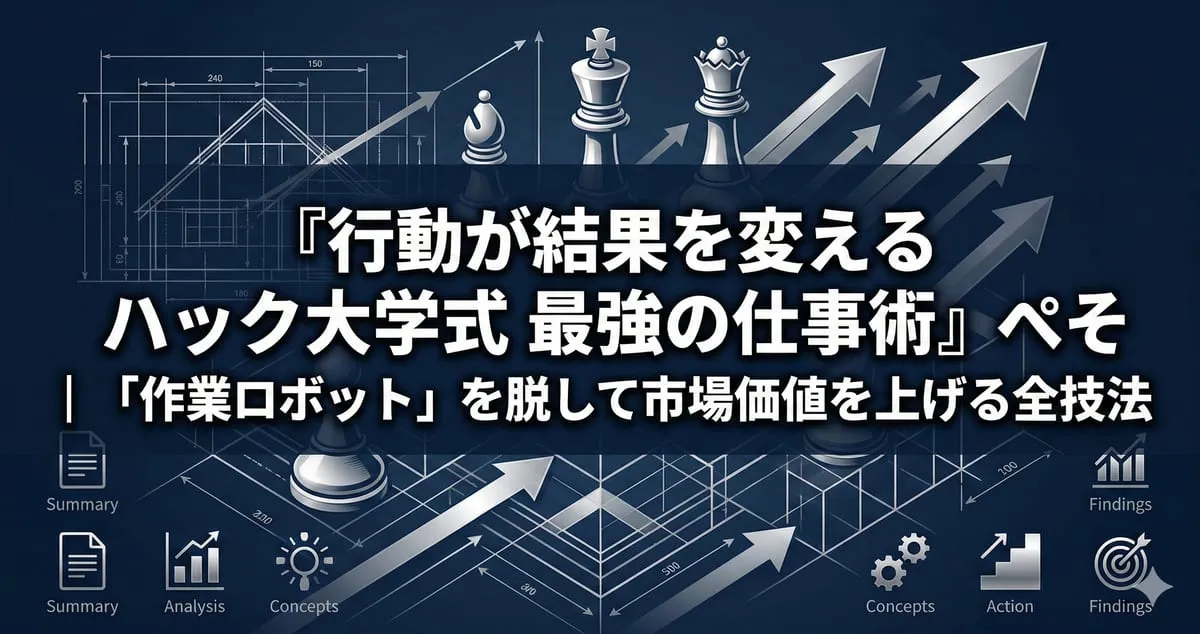 『行動が結果を変える ハック大学式 最強の仕事術』