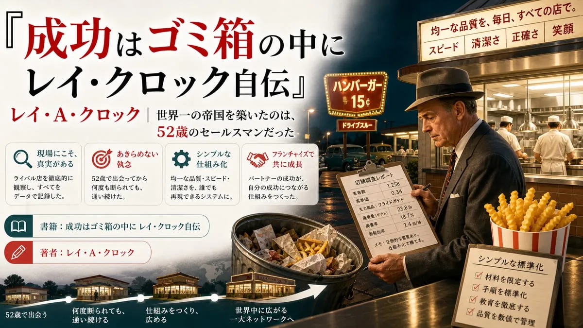 『成功はゴミ箱の中に レイ・クロック自伝』