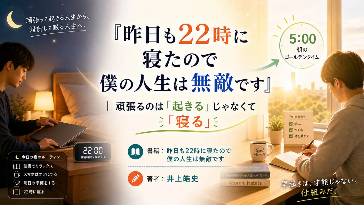 『昨日も22時に寝たので僕の人生は無敵です』