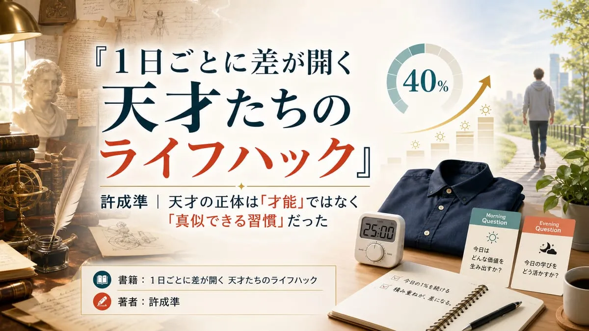 『１日ごとに差が開く 天才たちのライフハック』